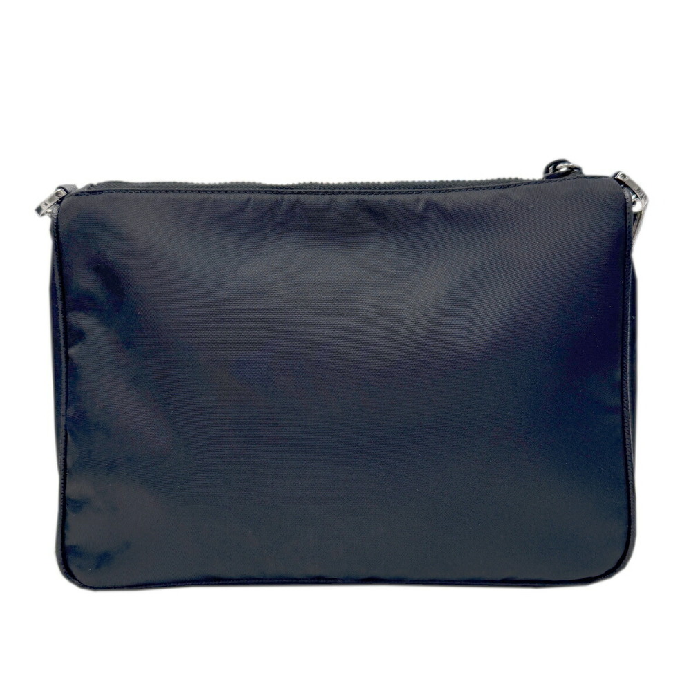 PRADA Saffiano Leather Shoulder Bag Black